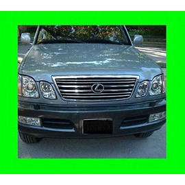 312 Motoring fits 1998-2007 Lexus LX470 Chrome Grill Grille KIT 1999 2000 2001 2002 2003 2004 2005 2006 98 99 00 01 02 03 04 05 06 07 LX 470