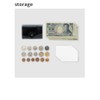 Asobose SG-PV266 Sugata PVC Trifold Wallet, Convenience Wallet, Small, Compact,