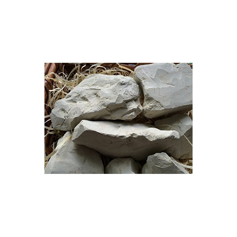 GREEN edible Clay chunks (lump) natural for eating (food), 8