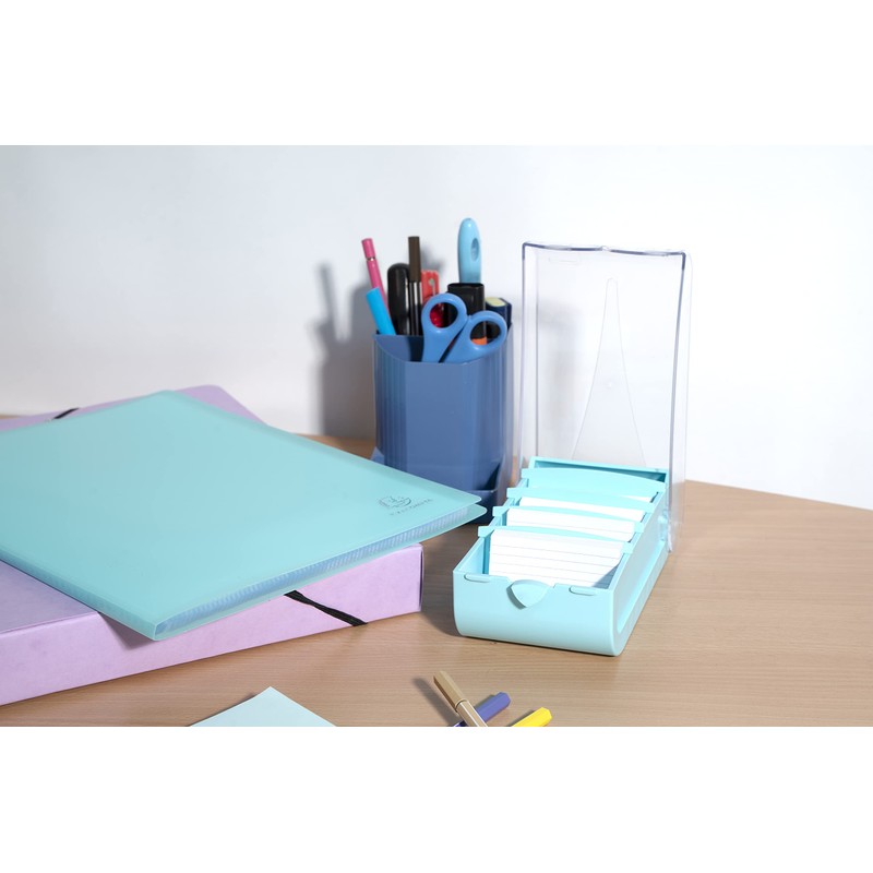 Exacompta Bunnybox 5336323D Flashcard File Pastel Green DIN A8 Landscape
