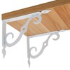 Acrux7 4 Pack Shelf Brackets 7.5X5.5 inch Thicken Iron Corner