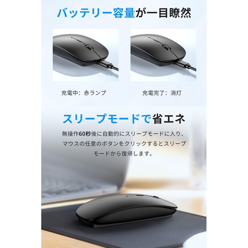 2025 Industry Leading Type C & USB-A Compatible, Wireless Mouse,