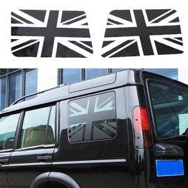 Heutamo Rear Side Window Decal Stickers Compatible with Land Rover Discovery 2 Accessories 1998-2004, Side Window Glass Cover UK United Kingdom Trim Exterior Decal Accessories