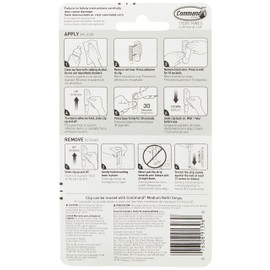 Command Spring Clip, Medium, 1-Clip, 4-Pack (4-Clips Total)
