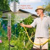 VEWOGIFT Rain Gauge Outdoor, Solar Rain Gauges for Yard, Freeze