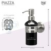 bremermann PIAZZA Bathroom Range - Soap Dispenser CERAMIC (black)