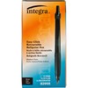 Integra Ballpoint Pen, Retractable, Medium Point, Black Barrel/Ink (ITA82955)