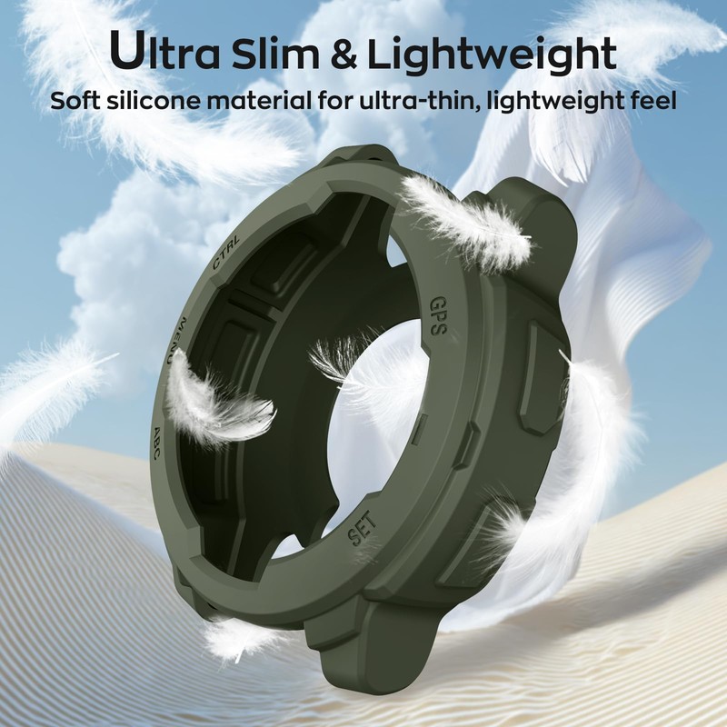 ISABAKE Case Cover Compatible with Garmin Instinct E 45MM, Soft