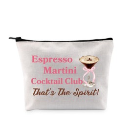 PYOUL Cocktail Lover Gift Espresso M Makeup Bag Cocktail Club Lover Cosmetic Bag E-Martin Fans Gift Espresso M Bag, Espresso M Bag