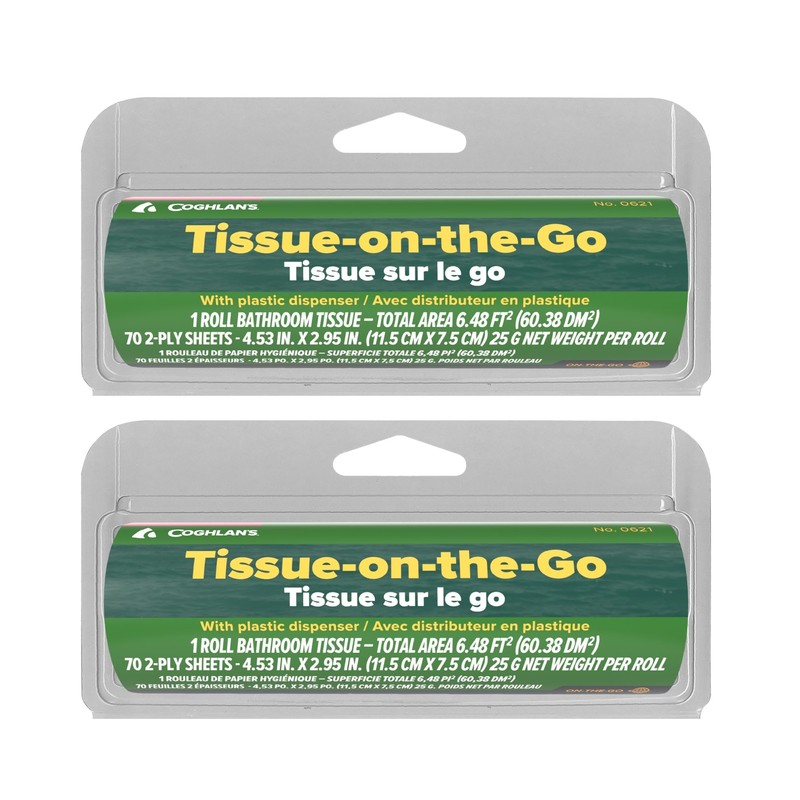Coghlan's Tissue on The Go - Compact Travel Pack with