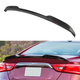 cciyu PSM Style Rear Trunk Lip Spoiler Wing Fits for 2016-2022 for Nissan Maxima Racing Trunk Spoiler(Carbon Fiber Glossy Carbon Fiber Black)