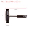 Sterling 271 DCBK Black, Surface Mounted, Spring Loaded Door Closer