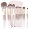 ENZO KEN Natural Hair Makeup Brush Set Professional, Fox Hair