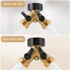 Aohcae 2-Way Water Distributor 3/4 Inch, Brass Hose Connector, Water