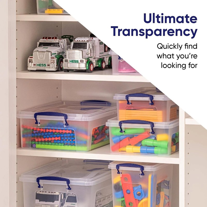 3L - 2pc Plastic Containers Storage Boxes with Lids Food