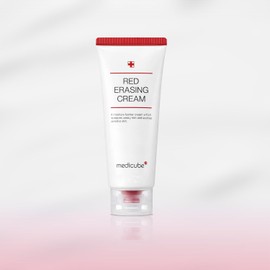 MEDICUBE Red Erasing Cream 2.0, Crema Facial Coreana con Niacinamida, Vitamina E y Betacaroteno, para Marcas Post-Imperfecciones y Tono Desigual, 100 ml