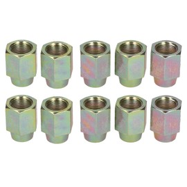 10 Steel Female Brake Pipe Union Fittings 12mm x 1mm SAE for 3/16" Brake Pipe