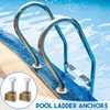 MorningRo 1 Pcs Pool Ladder Anchors Bronze Wedge Assembly Swimming