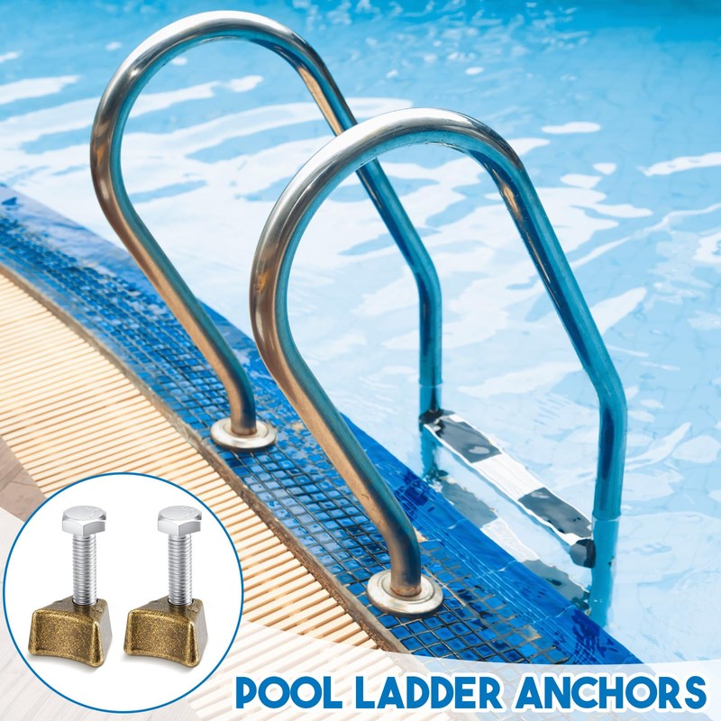MorningRo 1 Pcs Pool Ladder Anchors Bronze Wedge Assembly Swimming