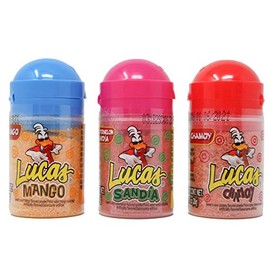 Lucas Baby 3 Variety. 12 Total. Lucas Baby Mango, Lucas Baby Sandia, Lucas Baby Chamoy
