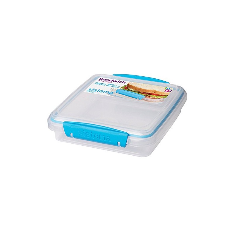 Sistema To Go Collection Sandwich Box Food Storage Container, 15.2