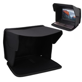 Portable Laptop Sun Shade for Outdoor Work – Foldable Oxford Cloth Shield Cover for 14–16 Inch Laptops
