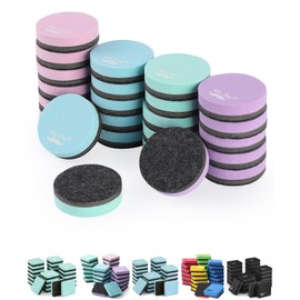 Mr. Pen- Mini Magnetic Dry Erase Eraser, 24 Pack, Pastel Colors, Round for Whiteboard, Board