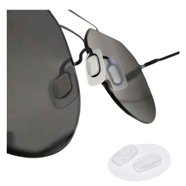 BEHLINE Sunglasses Nose Pads, 5 Pairs Push-in Eyeglass Nose Piece,Soft Silicone Comfort Nose Guards Anti-slip Glasses Repair Kits Parts,Rectangular/Square 13mm (Frosted)