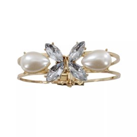 loft Hinged Gold Rhinestone Bangle Bracelet from LOFT NWT #B1303