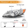 Headlight Assembly Compatible with 2012 2013 2014 Toyota Camry L/LE/XLE/Hybrid