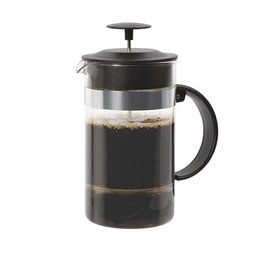 OGGI Triple Mesh Filter French Press Coffee Maker (34 fl oz)- 8 Cup / 1 lt Capacity, Coffee Press, Single Serve Coffee Maker, Stainless Steel Lid & Plunger, Make Great Coffee Gifts, Black