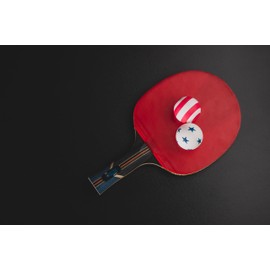 STIGA 6 Pack Stars/Stripes Ping Pong Balls - 40mm ITTF Regulation Size and Weight Ping Pong Balls
