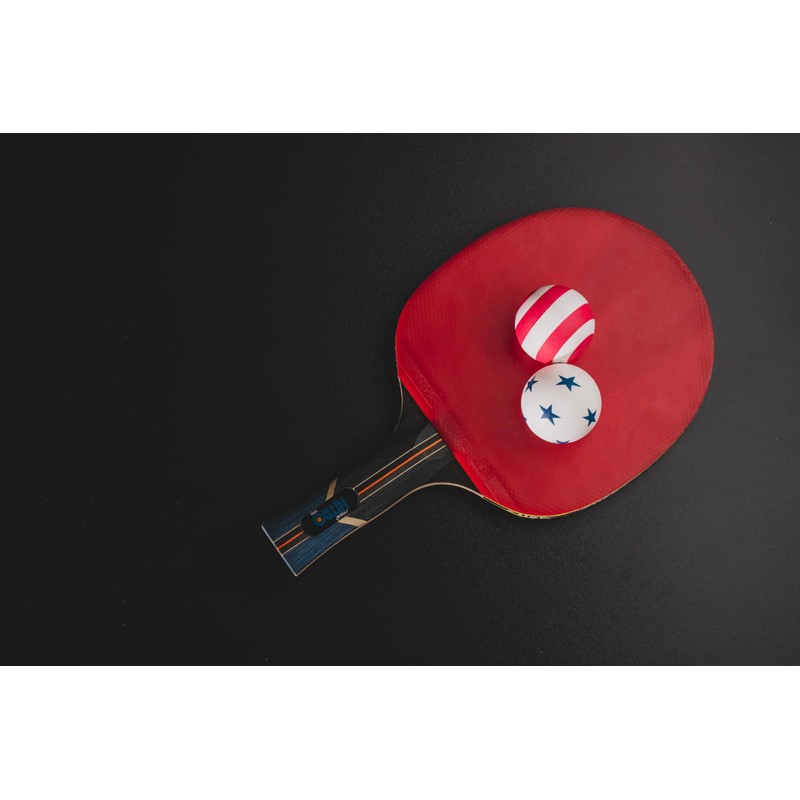 STIGA 6 Pack Stars/Stripes Ping Pong Balls - 40mm ITTF