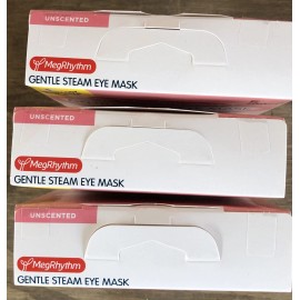 MegRhythm 3 BOX- MegRhythm Self Heated Gentle Steam Eye Mask Unsent Relaxation Eye Strain!