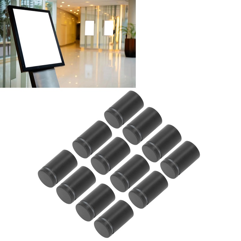 12Pcs Standoff Screws Stainless Steel Wall Mount Advertising Holder Acrylic