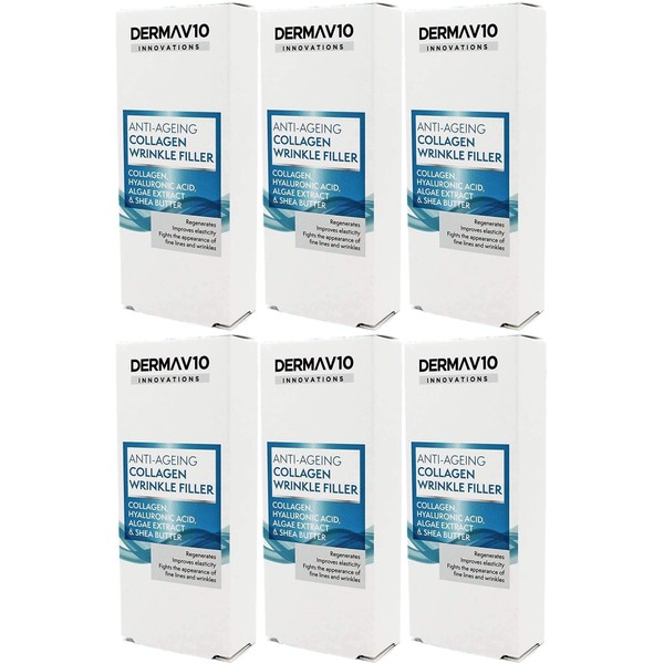 Derma V10 Anti-Ageing Collagen Wrinkle Filler With Hyalauronic Acid, Algae