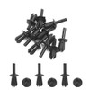 sourcingmap 10pcs 5mm Plastic Rivet Engine Trim Fastener Panel Retainer