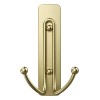 Command Large Satin Brass Wall Hooks Damage Free Adhesive Hanging