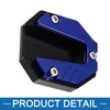 A ABSOPRO Universal Motorcycle Kickstand Pad CNC Side Stand Aluminum