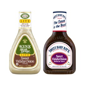 Ken's Steak House Variety, 1 Ken's Steak House Lite Sweet Vidalia Onion Dressing, 16 FL OZ, 1 Sweet Baby Rays Vidalia Barbecue Sauce,18 OZ, 1 CT