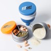 Fitshot Protein Powder Funnel– Supplement Funnel with Keychain 4pack, Water