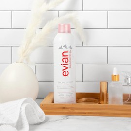 Evian Facial Spray, 10.1 oz - Instantly Hydrate - Blend Makeup - Improve Skin Texture and Tone - All Skin Types - French Alps Skincare