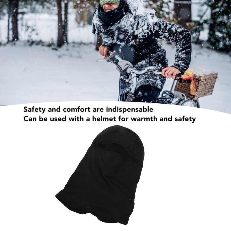 Winter Heated Ski Balaclava Windproof Heated Hat Warm Neck Full