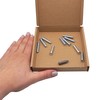 SKIR'CO (10 pcs) Zinc Plated Euro Screws 6.2 x 30