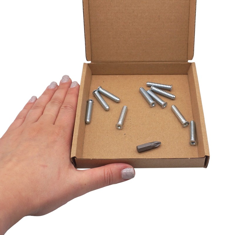 SKIR'CO (10 pcs) Zinc Plated Euro Screws 6.2 x 30
