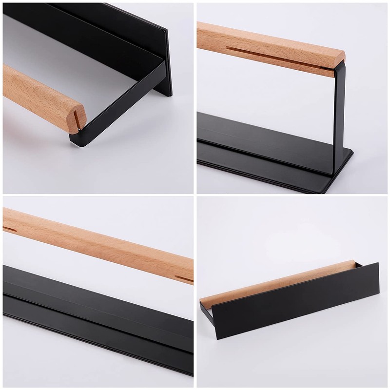 KES KPH502MA-BK Magnetic Kitchen Roll Holder for Fridge Kitchen Paper
