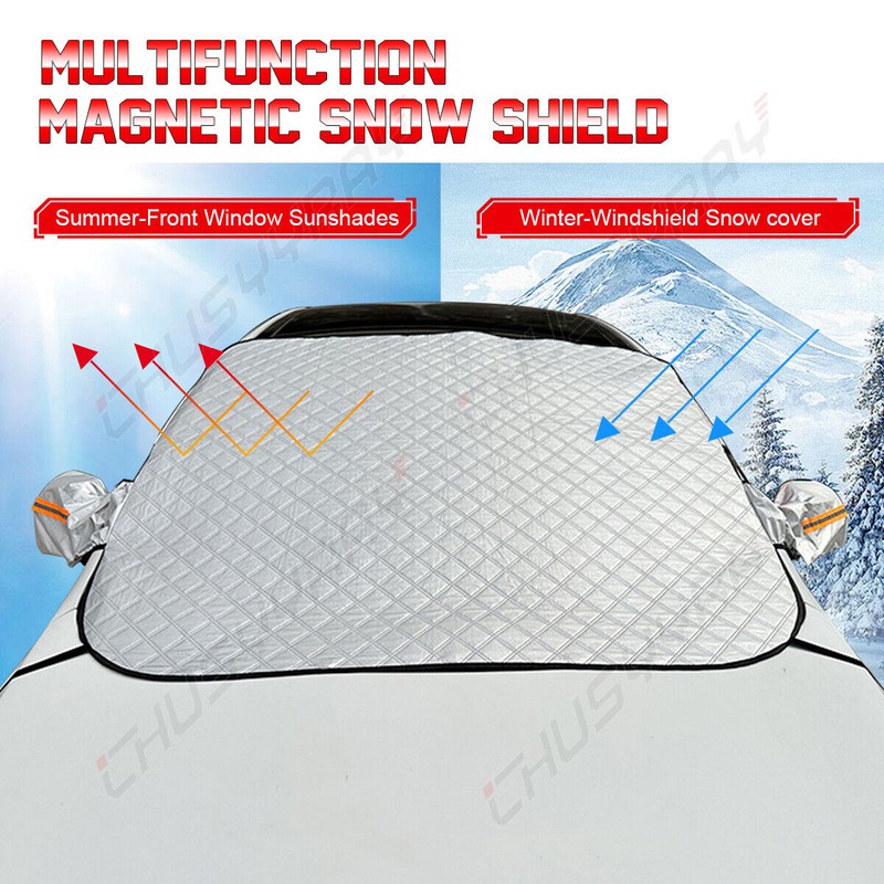 CHUSYYRAY Extra Large Magnetic Windshield Snow Ice Cover For ALL