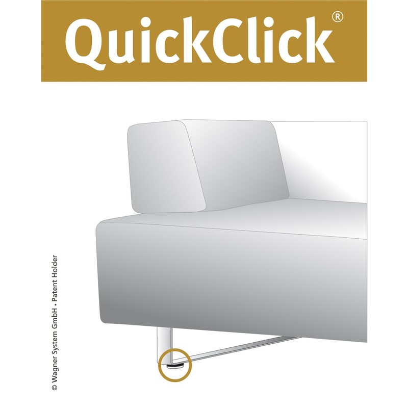 Wagner QuickClick Tandem Chair Glides Felt Glides 16 Pieces Set