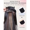 DOORES Seamless Hair Extensions Real Human Hair Tape in Invisi