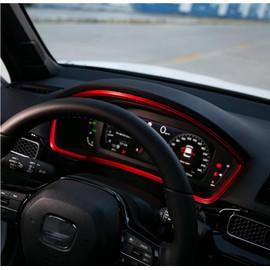 YINGTUU for Honda 11th Gen Civic Accessories 2022 2023 2024 2025 Dash Board Trims Instrument Panel Dashboard Cover